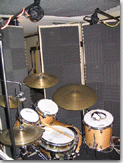 Recording drums in the Garage